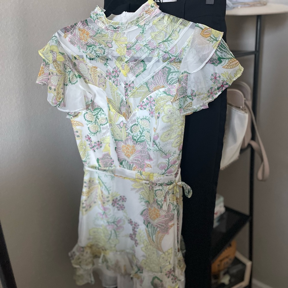 Saints + Secrets High Neck Cocktail Dress